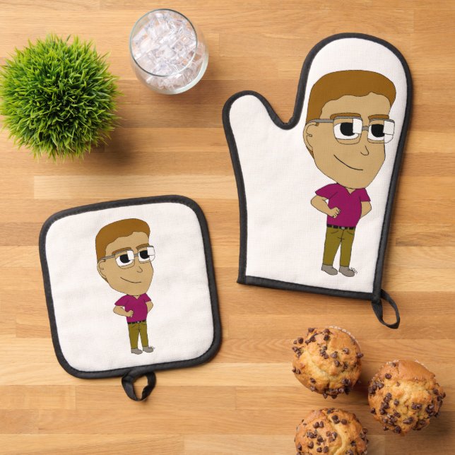 Chibi Ofenhandschuh & Topflappen-Set (Oben Unten)