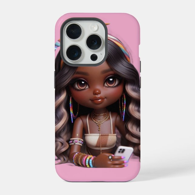 CHIBI-PUPPE iPhone 15 PRO HÜLLE (Rückseite)