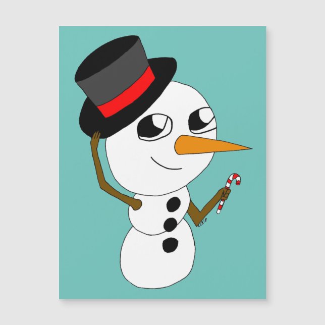 Chibi-Raucher Magnetkarte (Vorderseite)