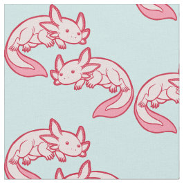 Chibi rosa Axolotlmuster Chido Stoff
