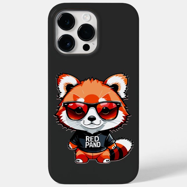 Chibi-Rotpanda-Junges Case-Mate iPhone 14 Pro Max Hülle (Rückseite)