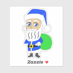 Chibi Santa Claus Aufkleber