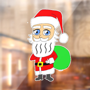 Chibi Santa Claus Fensteraufkleber