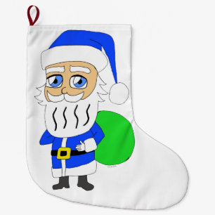 Chibi Santa Claus Großer Weihnachtsstrumpf