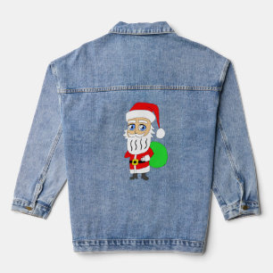 Chibi Santa Claus Jeansjacke