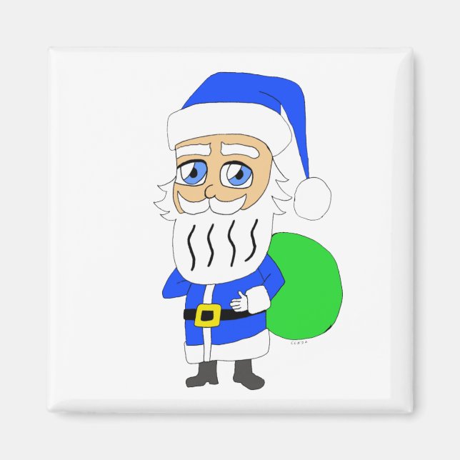 Chibi Santa Claus Magnet (Vorne)