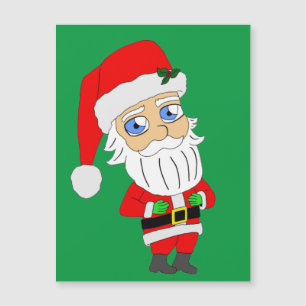 chibi santa claus magnetkarte
