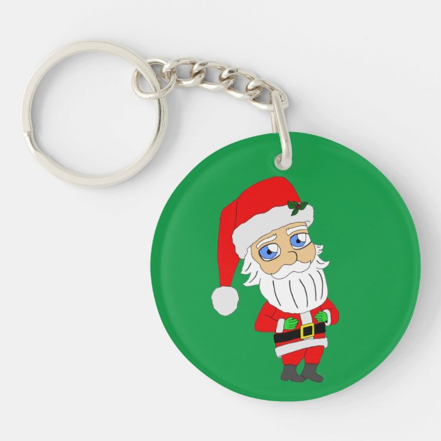 Chibi santa claus Schlüsselanhänger (Vorderseite)