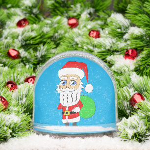 Chibi Santa Claus Schneekugeln