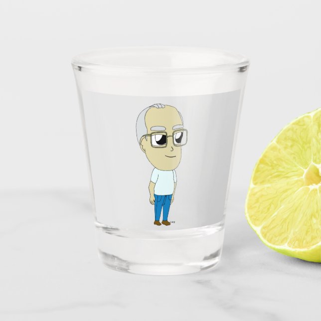 Chibi-Scheiben Schnapsglas (Vorderseite)