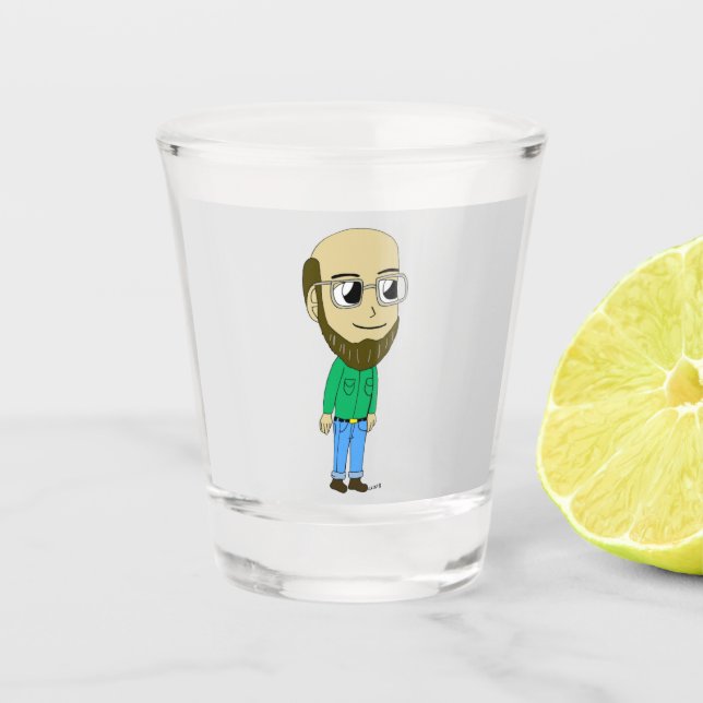 Chibi-Scheiben Schnapsglas (Vorderseite)