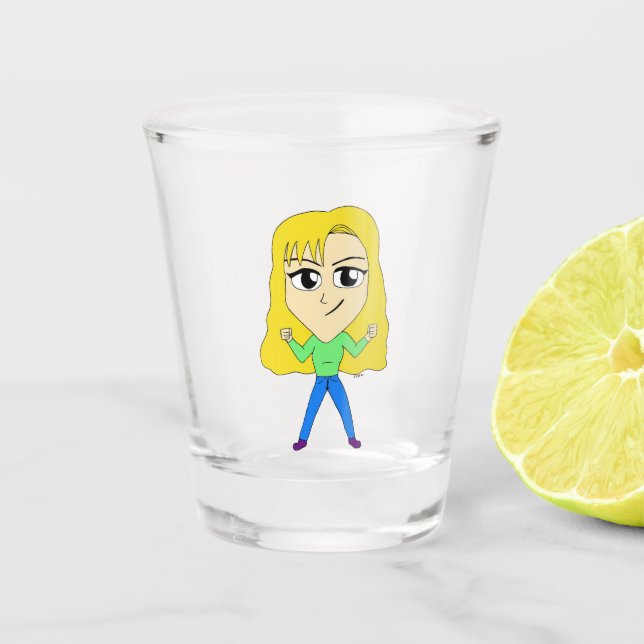 Chibi Schnapsglas (Vorderseite)