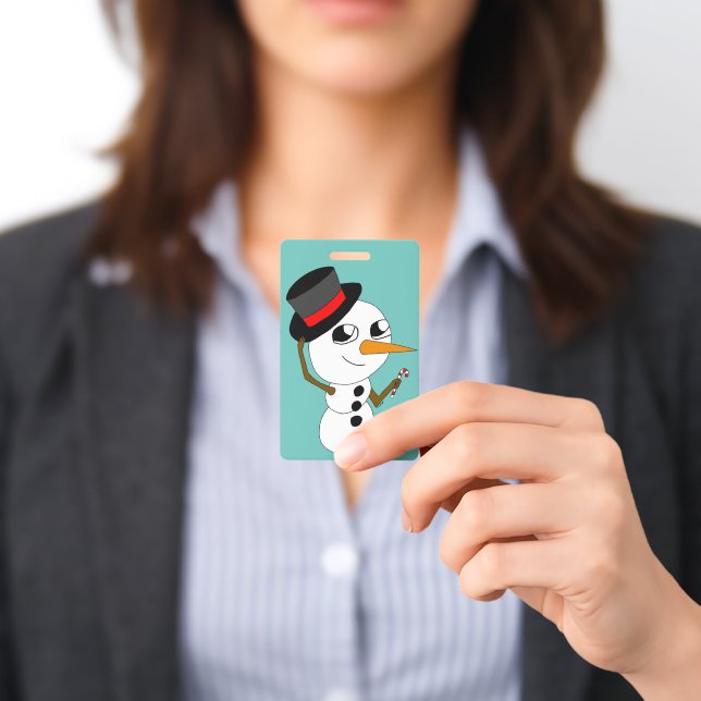 Chibi-Schneemann  Ausweis (Präsentiert)