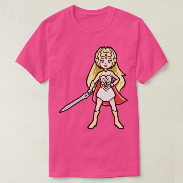 Chibi SheRa aus Kawaii Eternia T-Shirt (Design vorne)