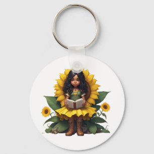 Chibi Sonnenblumenmädchen Schlüsselanhänger