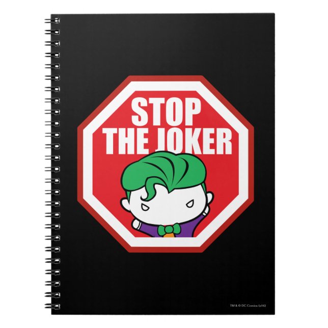 Chibi "Stopp the Joker" Unterschrift Notizblock (Vorderseite)