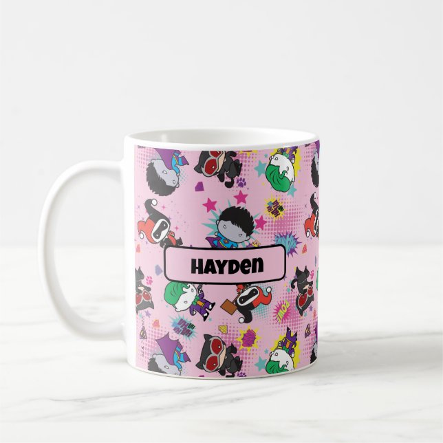 Chibi Super Villain Action Pattern Kaffeetasse (Links)