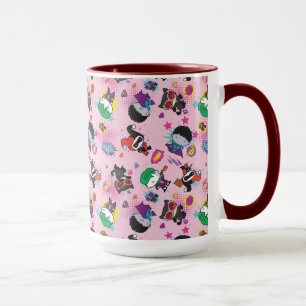 Chibi Super Villain Action Pattern Tasse