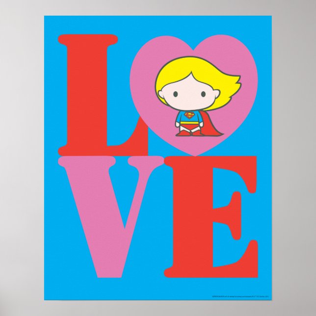 Chibi Supergirl-LIEBE Poster (Vorne)