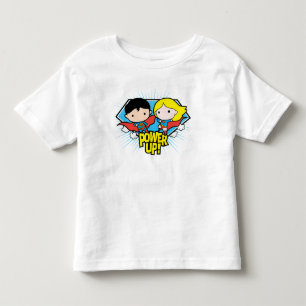 Chibi Superman & Chibi Supergirl Power Up! Kleinkind T-shirt