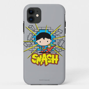 Chibi Superman durchbricht eine Ziegelmauer title_seo2