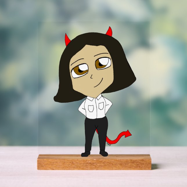 Chibi-Teufel Acrylschild (Neutral)