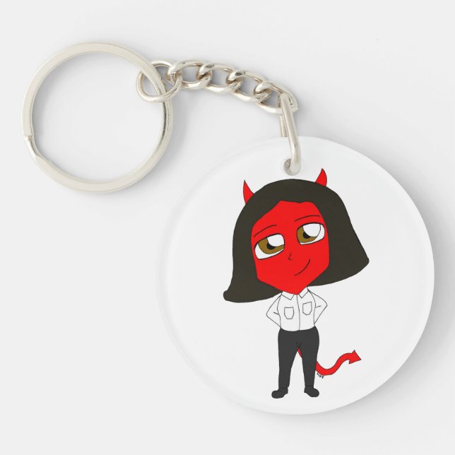Chibi-Teufel Schlüsselanhänger (Vorderseite)