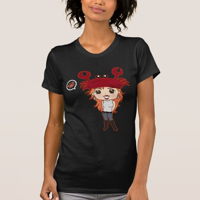 chibi Tierkreiskrebs T-Shirt (Vorderseite)
