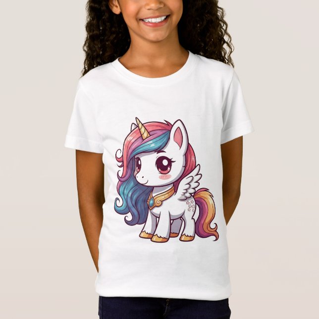 Chibi Unicorn T - Shirt (Vorderseite)