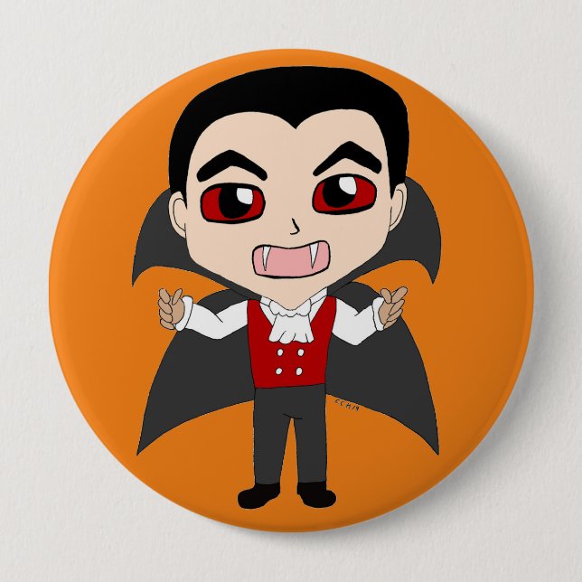 Chibi Vampir Button (Vorderseite)