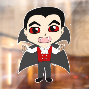 Chibi Vampir Fensteraufkleber