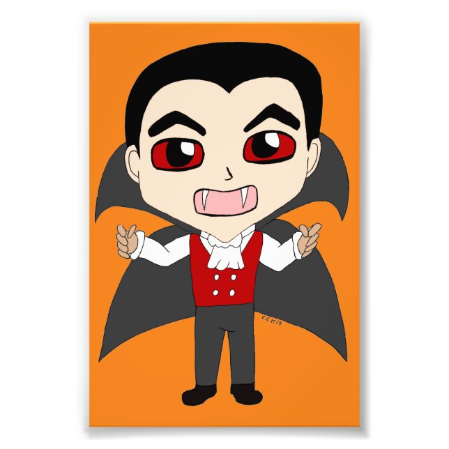 Chibi Vampir Fotodruck (Vorne)
