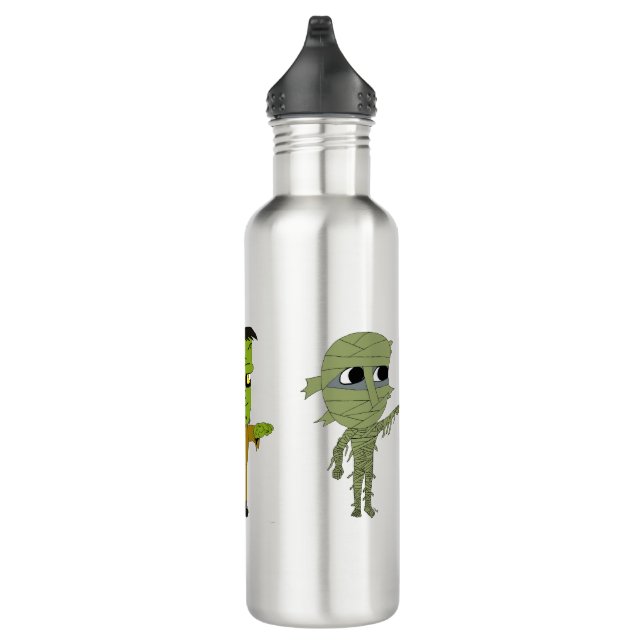 Chibi Vampire, Monster und Mumie Edelstahlflasche (Rechts)