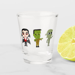 Chibi Vampire, Monster und Mumie Schnapsglas
