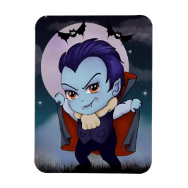 Chibi Vampire und Fledermäuse Magnet