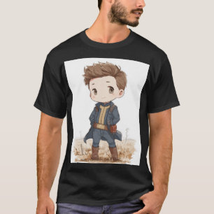 Chibi Vault‑Bewohnender Wanderer Süßer Retro‑Fut T-Shirt