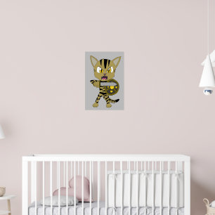 Chibi Warrior Cat Poster