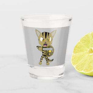 Chibi Warrior Cat Schnapsglas