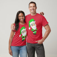 Chibi-Weihnachtsmann im grünen Anzug