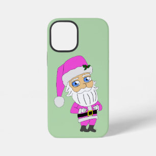 Chibi-Weihnachtsmann im rosa Anzug iPhone 12 Mini Hülle