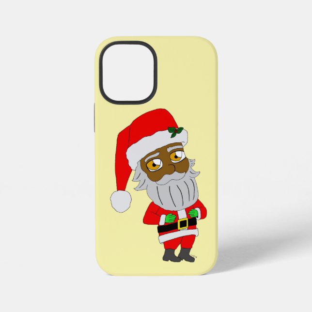 Chibi Weihnachtsmann iPhone 12 Mini Hülle (Rückseite)