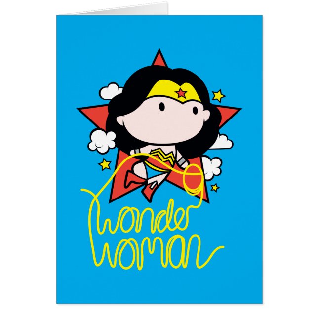 Chibi Wonder Frau fliegt mit Lasso (Vorne)