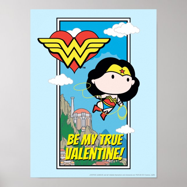 Chibi Wonder Woman - Erzähl mir die Wahrheit Valen Poster (Vorne)