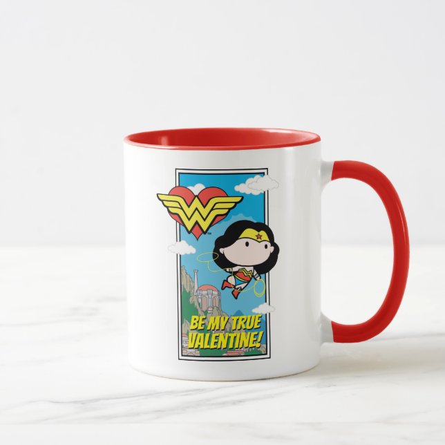 Chibi Wonder Woman - Erzähl mir die Wahrheit Valen Tasse (Rechts)