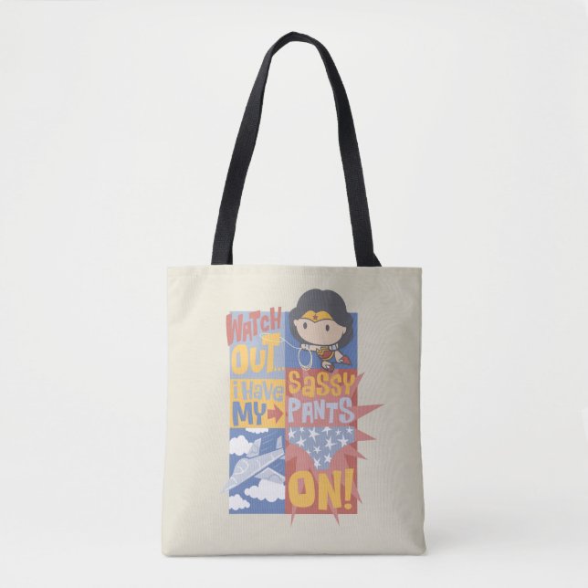 Chibi Wonder Woman | Ich habe meine geilen Pants a Tasche (Vorderseite)
