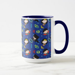 Chibi Wonder Woman, Superman und Batman Muster Tasse