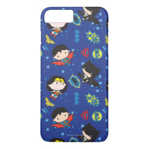 Chibi Wonder Woman, Superman und Batman Pattern Case-Mate iPhone Hülle