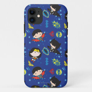 Chibi Wonder Woman, Superman und Batman Pattern Case-Mate iPhone Hülle