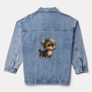 Chibi Yorkshire Terrier Jeansjacke