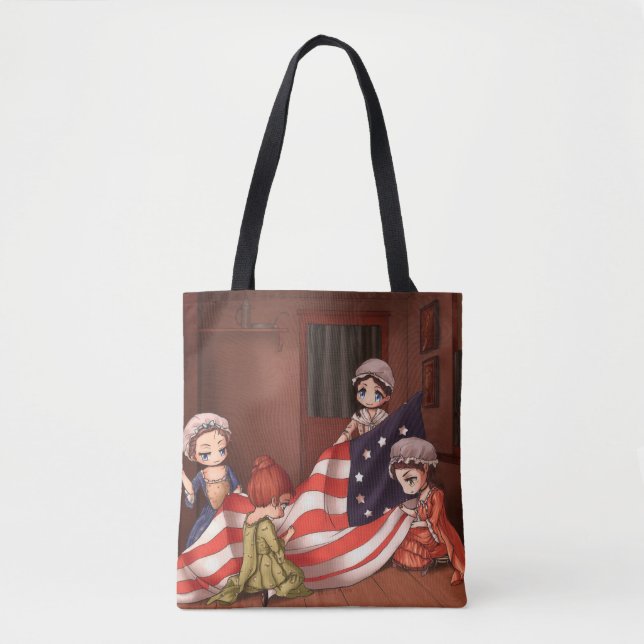 Chibiccas klassische Malerei - Geburt der Flagge Tasche (Vorderseite)